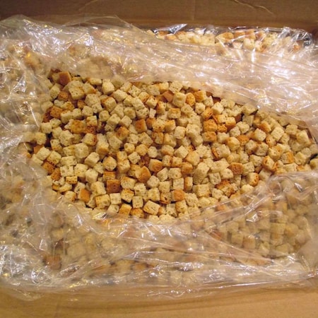 BURRY Burry Plain Regular Cut 1/2x1/2x1/2 Bulk Crouton 160 oz. 94440